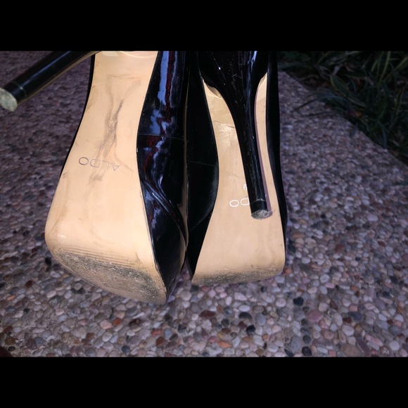 Aldo size 39 black heels - Picture 4 of 6